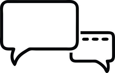 Poster - Vector illustration of speech bubbles for communication message and conversation dialog icon design