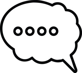 Fototapete - Chat bubble vector icon illustration for message, speech, talk, conversation and communication design element