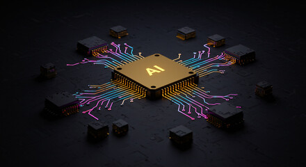 Poster - AI Chip Advanced Artificial Intelligence Processor Technology