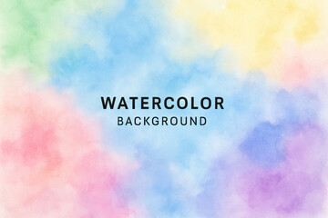 Poster - This vibrant watercolor background evokes creativity and inspiration blending soft pastel hues to enhance artistic design and visual expression