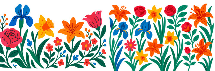 Poster - flowers in the garden