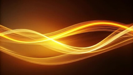 Poster - Abstract background vector illustration of dynamic orange and red wave light patterns