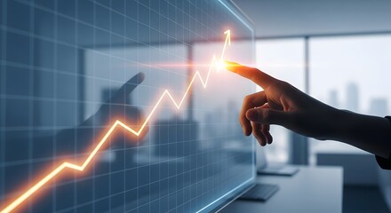 Poster - Interactive Growth Chart Visualizing Success and Progress Through Data Analysis