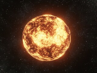 Wall Mural - Fiery celestial sphere