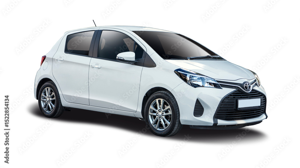 Toyota Yaris Isolated On Transparent Background PNG Stock Photo toyota-yaris-isolated-on-transparent-background-png-stock-photo