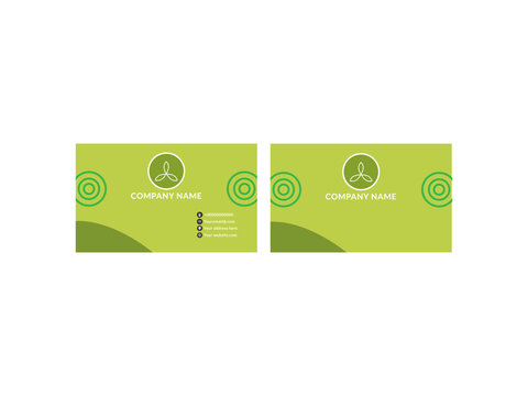 Eco friendly Simple abstract organic background, Business card design template,Modern business card template with colored abstract background.