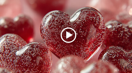Soap bubbles in shape of heart burst sprites video animation sequence stages. Game user interface GUI elements, computer or web and motion design, love development storyboard, Realistic 3d vector set