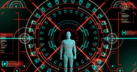 Poster - Image of scope scanning and data processing over human body