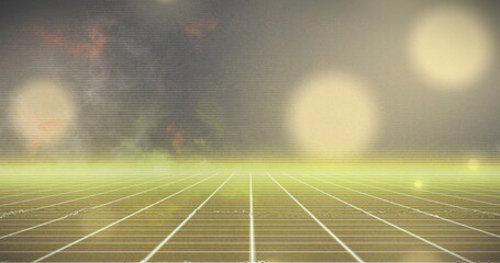 Poster - Image of dots in yellow digital space