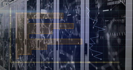 Poster - Image of graphs and connections over servers