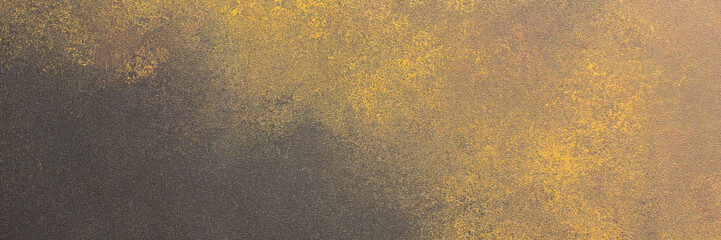 Poster - Brown and orange texture background, abstract backdrop for design, top view, copy space, banner