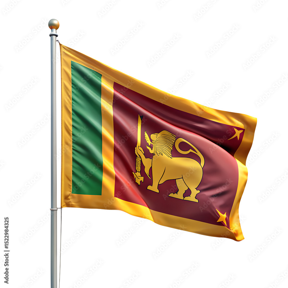 Foto de Stock Sri Lanka Flag PNG Transparent Background High Resolution ...