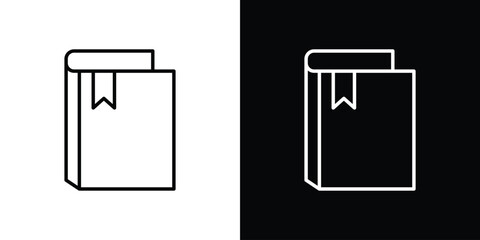 Canvas Print - book bookmark icon graphic vector set for ui design