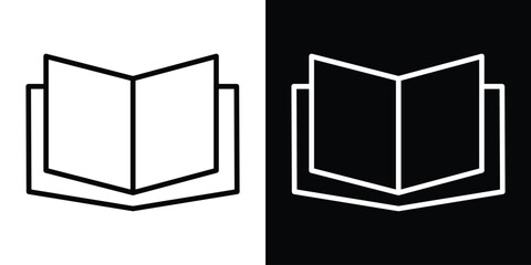 Canvas Print - book open icon graphic vector set for ui design