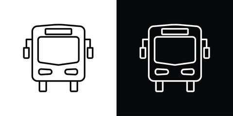 Aufkleber - Bus icon Graphic vector set for ui design