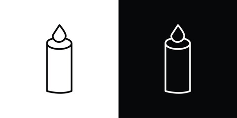 Aufkleber - Candle icon Graphic vector set for ui design