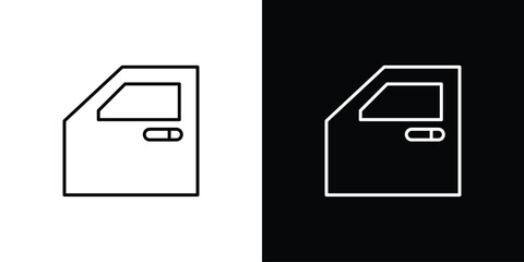 Aufkleber - car door icon Graphic vector set for ui design