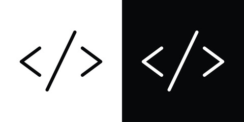 Poster - Code icon Graphic vector set for ui design