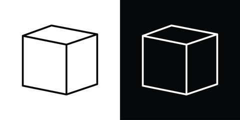 Aufkleber - Cube icon Graphic vector set for ui design