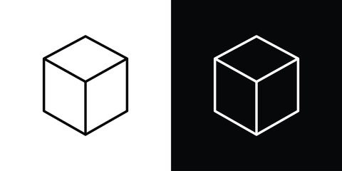 Aufkleber - Cube icon Graphic vector set for ui design