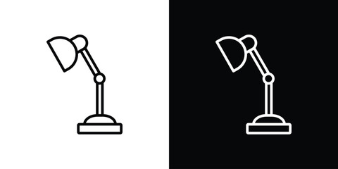 Aufkleber - Desk lamp icon Graphic vector set for ui design