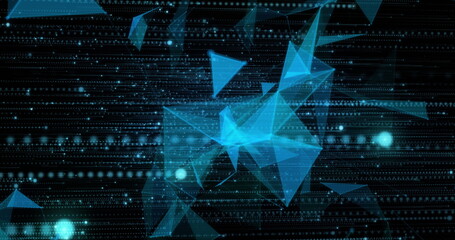 Poster - Image of network of connections and data processing