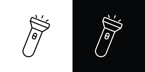 Aufkleber - Flashlight icon Graphic vector set for ui design
