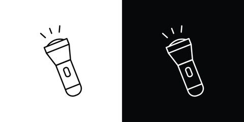 Aufkleber - Flashlight icon Graphic vector set for ui design