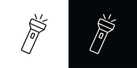 Aufkleber - Flashlight icon Graphic vector set for ui design