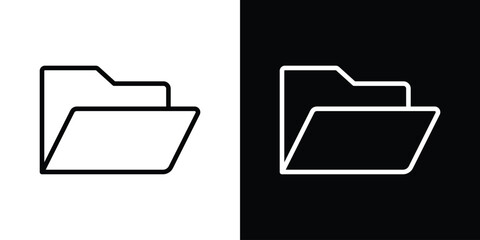 Poster - Folder icon Graphic vector set for ui design
