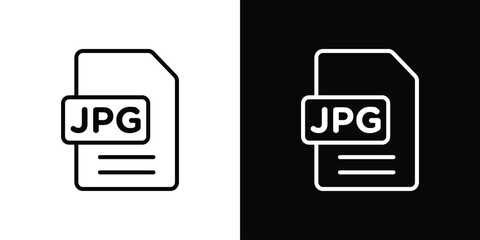 Poster - jpg icon graphic vector set for ui design