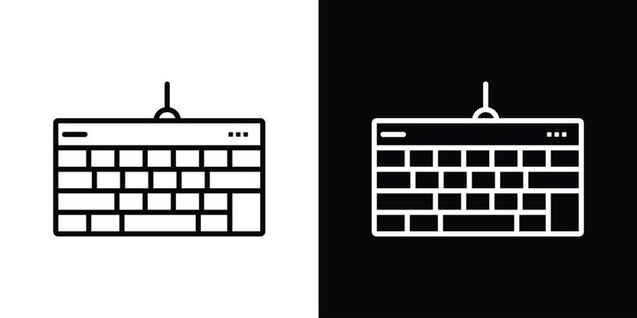 Keyboard icon Graphic vector set for ui design