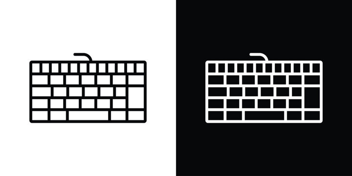 Keyboard icon Graphic vector set for ui design