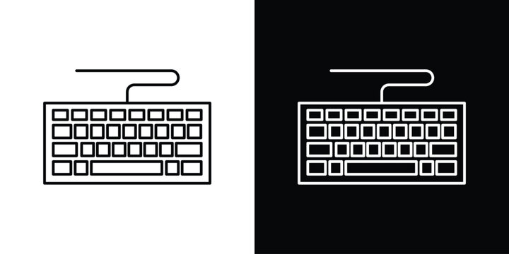 Keyboard icon Graphic vector set for ui design