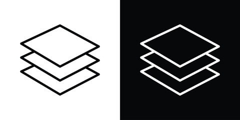 Aufkleber - Layers icon Graphic vector set for ui design