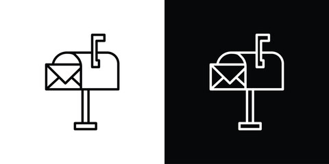 Poster - Mailbox icon Graphic vector set for ui design