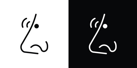 Aufkleber - Nose pain icon Graphic vector set for ui design
