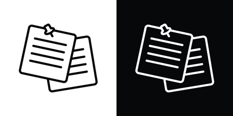 Aufkleber - Note sticky icon Graphic vector set for ui design