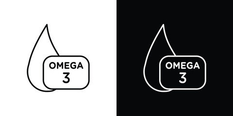 Poster - Omega icon Graphic vector set for ui design
