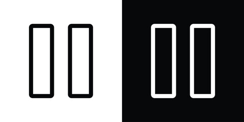 Aufkleber - Pause icon Graphic vector set for ui design