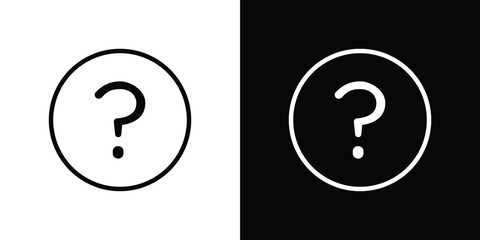 Poster - Question mark icon Graphic vector set for ui design