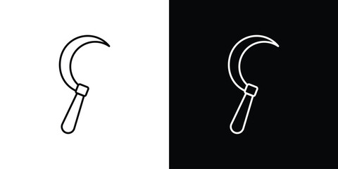 Canvas Print - sickle icon graphic vector set for ui design
