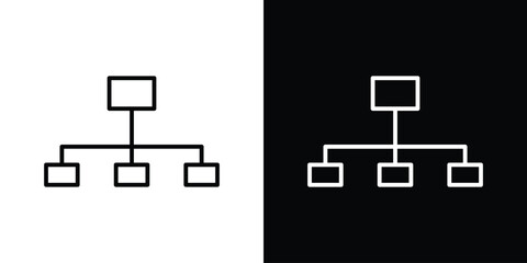 Aufkleber - Sitemap icon Graphic vector set for ui design