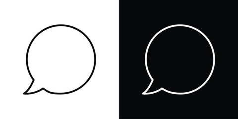 Poster - Speech bubble icon Graphic vector set for ui design