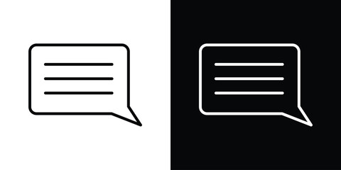 Poster - Subtitles icon Graphic vector set for ui design