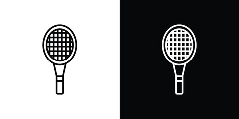 Canvas Print - tennis icon graphic vector set for ui design