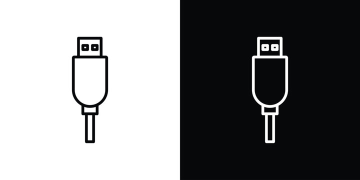 USB icon Graphic vector set for ui design