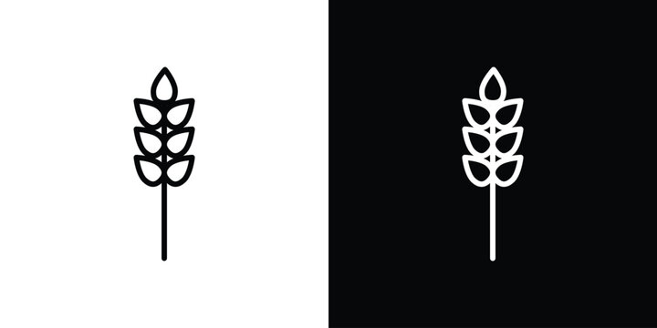 Wheat icon Graphic vector set for ui design