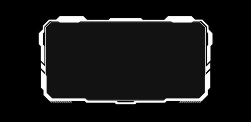 Leinwandbilder - Futuristic technology box white vector illustration	
