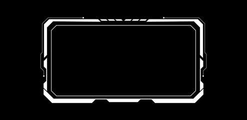 Leinwandbilder - Futuristic technology box white vector illustration	